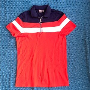 ASOS Red and Navy Polo Shirt